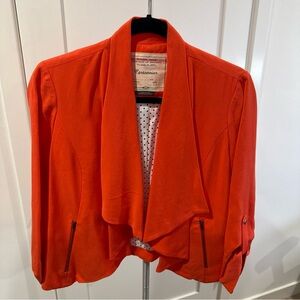 Cartonnier Vibrant Orange Blazer Anthropologie Small